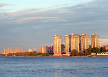 Neva Nehri manzaralı, St. Petersburg..