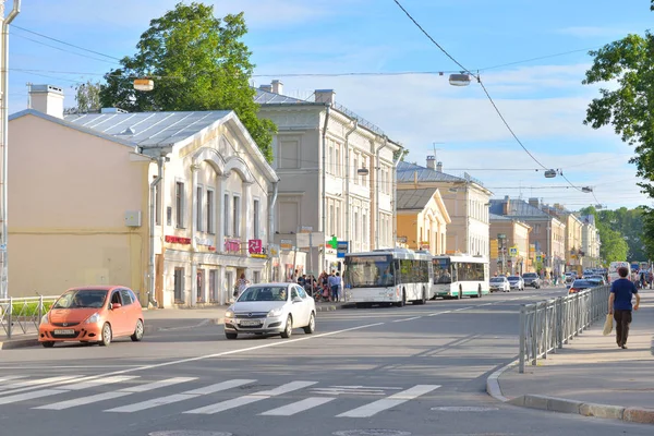 Calle Oranzhereinaya en Tsarskoe Selo . — Foto de Stock