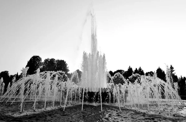 Потоки воды из фонтана . — стоковое фото