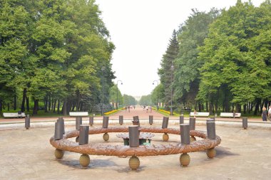 Zafer Park St Petersburg görünümünü.