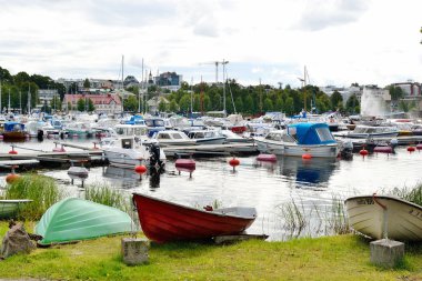 Lappeenranta Saimaa göl kenarında liman.