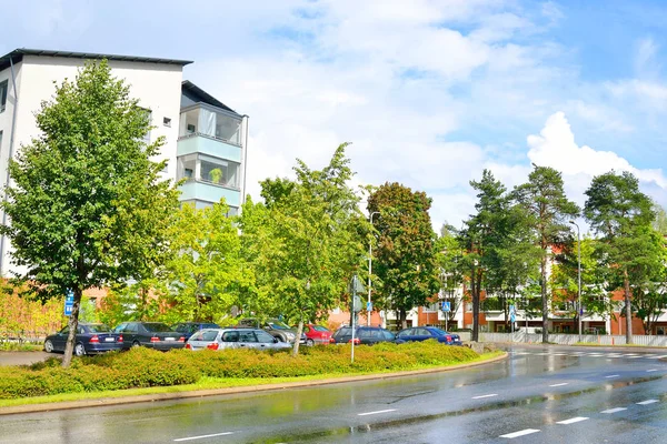 Calle en Lappeenranta en verano . — Foto de Stock