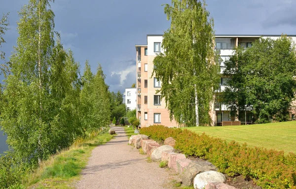 Calle en Lappeenranta en verano . — Foto de Stock