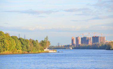 Neva Nehri manzaralı, St. Petersburg..