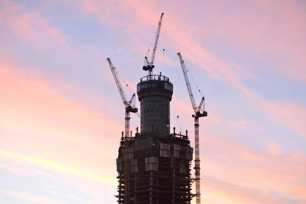 Pod budowę wieżowca Lakhta centrum. — Zdjęcie stockowe