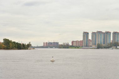 Neva Nehri manzaralı, St. Petersburg..