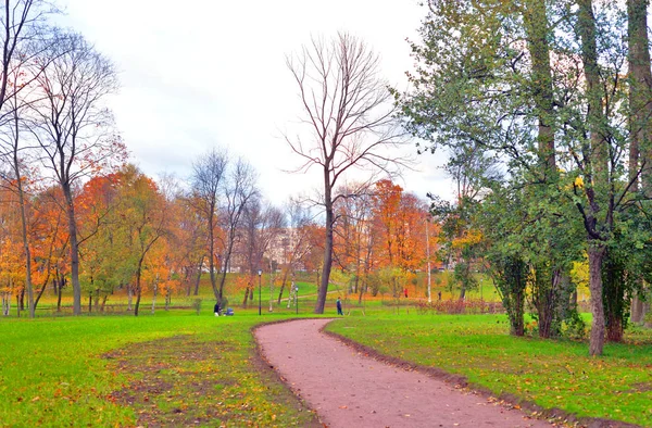 Парк осенью . — стоковое фото