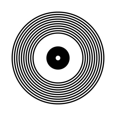 Vinil kayıt simgesi.