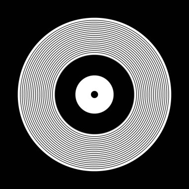 Vinil kayıt simgesi.