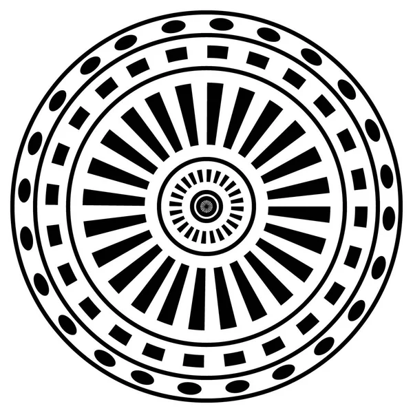 Ronde Ornament patroon Mandala. — Stockvector