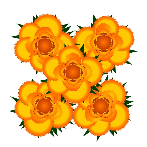 Bouquet of yellow roses icon. — Stock Vector