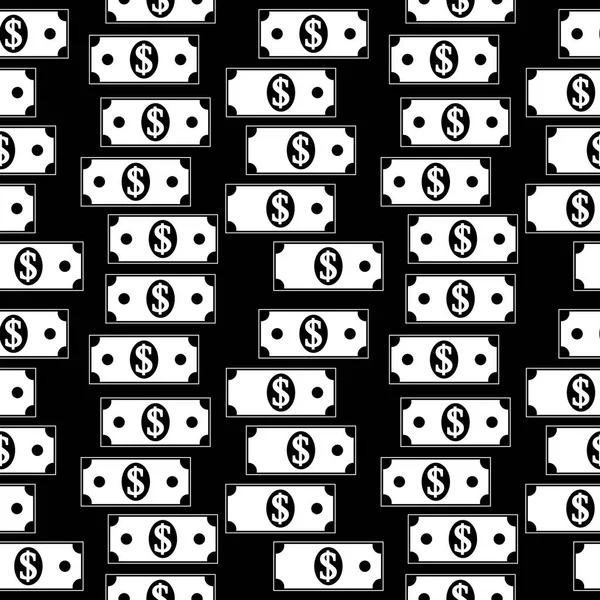 Doları simgeler Dikişsiz desen beyaz.