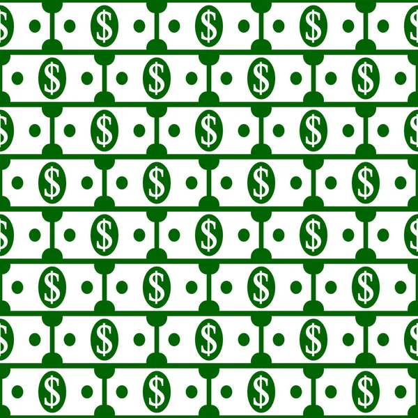 Dollar pictogrammen naadloze patroon. — Stockfoto