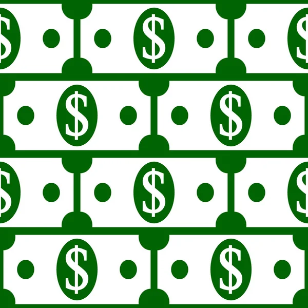 Dollar icons seamless pattern. — Stock Vector