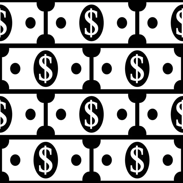 Icônes dollar motif sans couture . — Image vectorielle