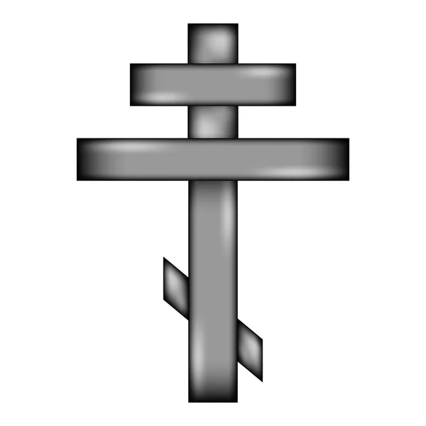 Signe religieux orthodoxe croix icône . — Image vectorielle