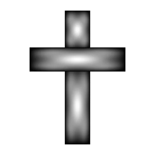 Religijne cross ikona znak. — Wektor stockowy