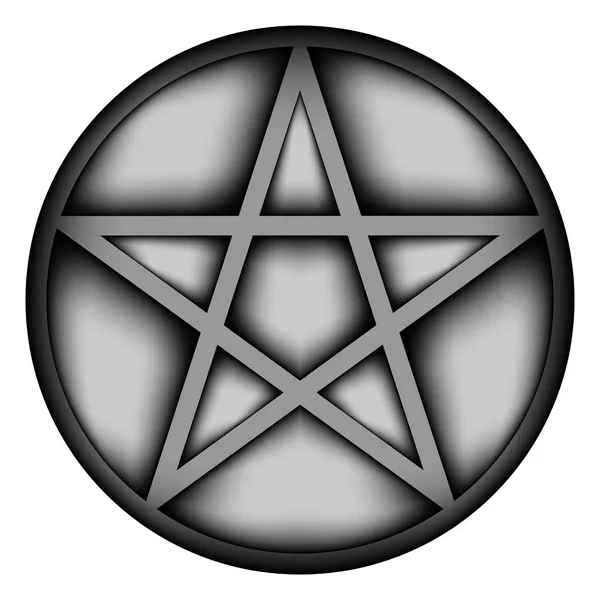 Pentagram ikonen tecken. — Stock vektor
