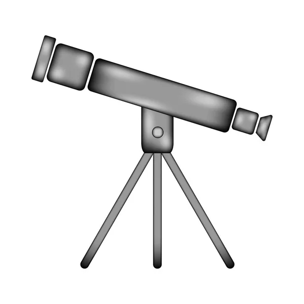 Teleskopzeichensymbol. — Stockvektor