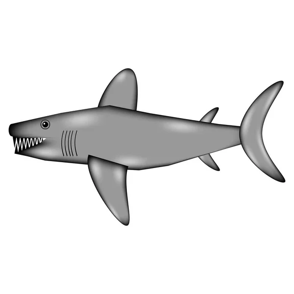 Shark sign icon. — Stock Vector