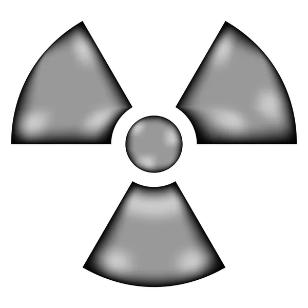 Ícone de sinal de radiação . — Vetor de Stock