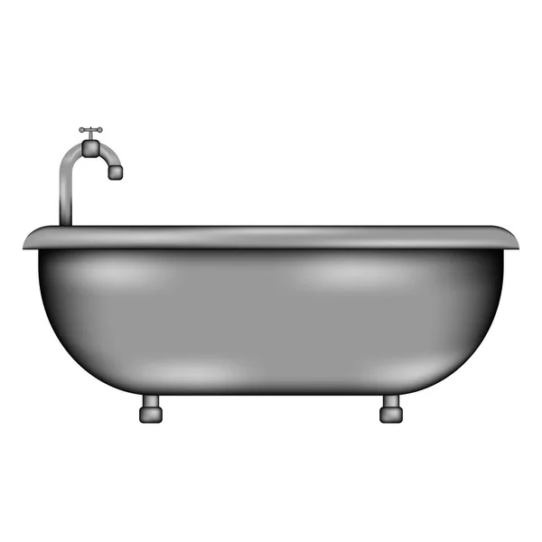 Bathtub sign icon. — Stock Vector