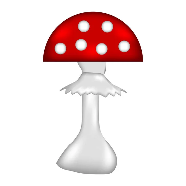 Amanita teken pictogram. — Stockvector