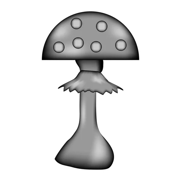 Amanita teken pictogram. — Stockvector