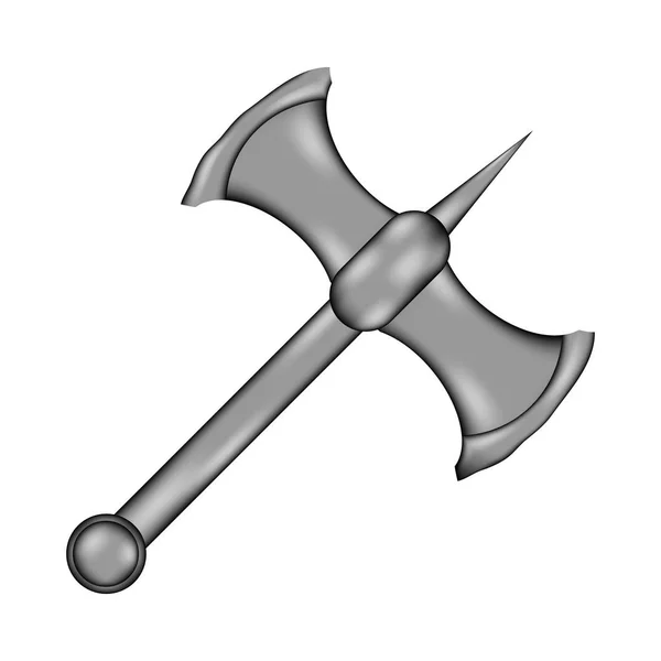 Battle axe tecken ikonen. — Stock vektor