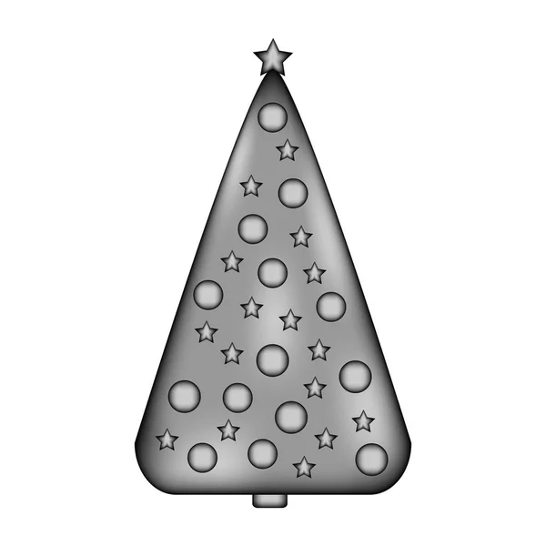 Ícone de sinal de árvore de Natal . — Vetor de Stock