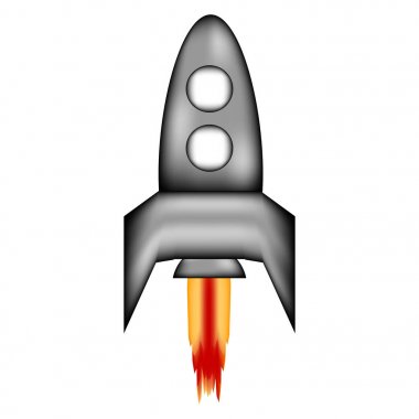Başlangıç roket işareti simgesi.