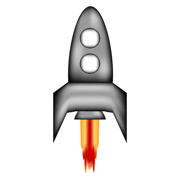 Starting rocket sign icon. — Stock Vector