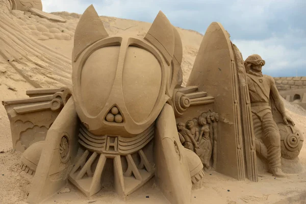 ラッペーンランタで砂の彫刻フェスティバル. — ストック写真