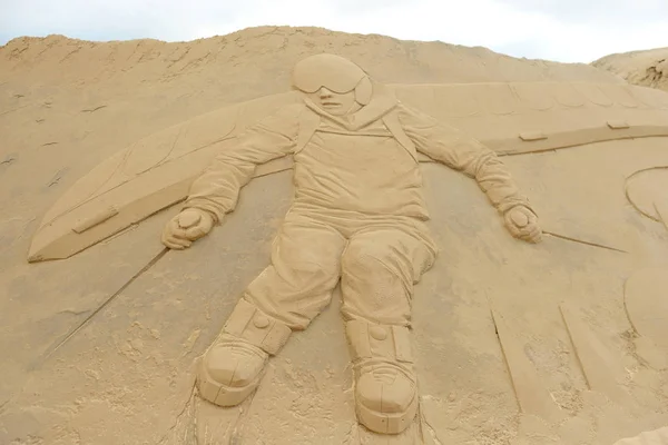 Sand sculpture festival in Lappeenranta. — Stock Photo, Image