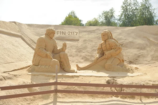 Festival de Escultura de Arena en Lappeenranta . — Foto de Stock