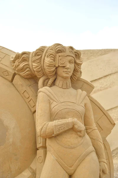 沙雕艺术节在拉彭兰塔. — 图库照片