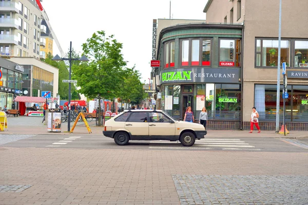 Street in the center of Lappeenranta. — Stock Photo, Image