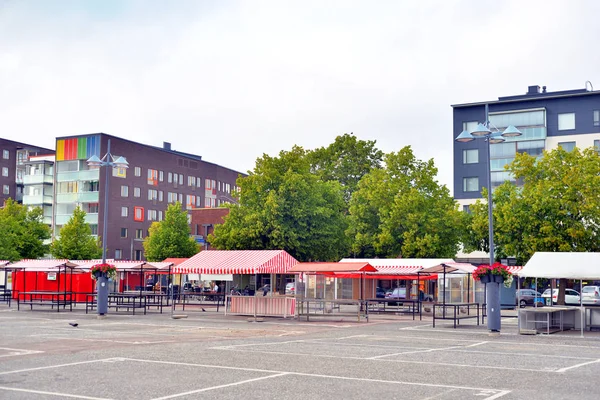 Plaza en el centro de Lappeenranta . — Foto de Stock