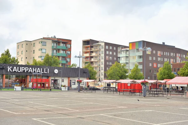 Plaza en el centro de Lappeenranta . — Foto de Stock
