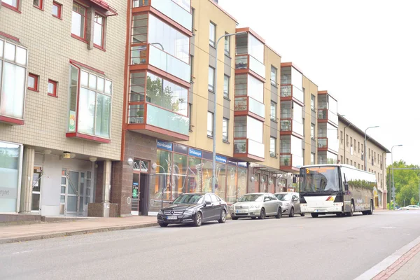 Straat in het centrum van lappeenranta. — Stockfoto