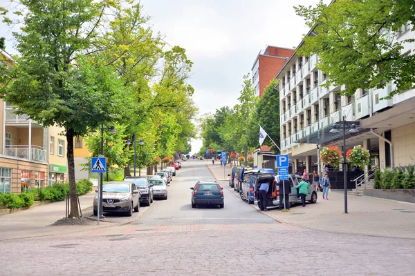 Rua no centro de Lappeenranta . — Fotografia de Stock