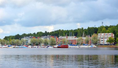 Görünümü Lappeenranta şehir ve göl Saimaa.