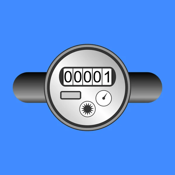 Water meter icon. — Stock Vector