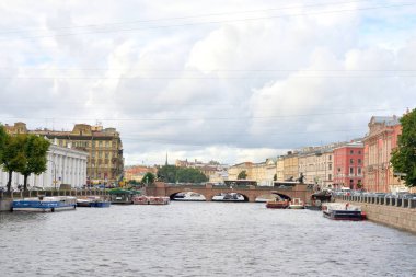 Fontanka kanalda st.petersburg.