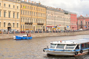 Fontanka kanalda st.petersburg.