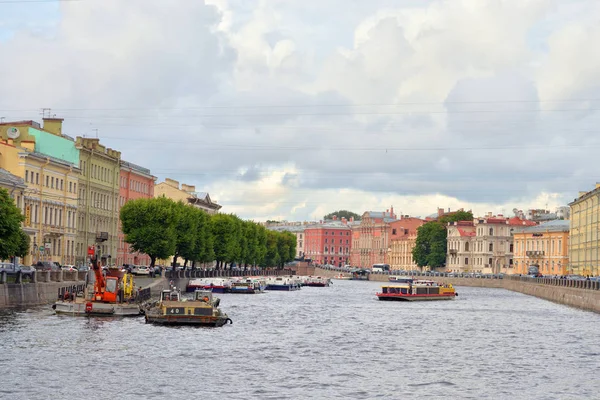 Kanał Fontanka w Sankt Petersburgu. — Zdjęcie stockowe