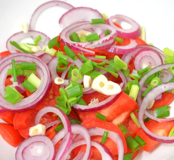 Vegetable salad close up. — Stock Photo, Image