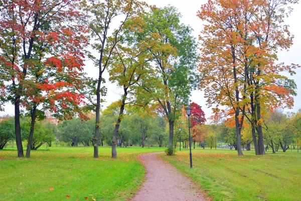 Park ve geçit sonbahar. — Stok fotoğraf