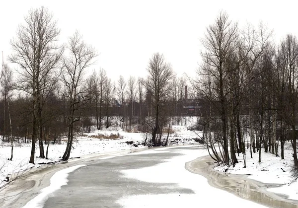 View of the river Slavyanka. — Stock Photo, Image