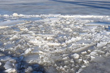 Buz kış arka plan.